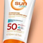 کرم ضد آفتاب و ضد پیری محافظ UV سان زون با اس پی اف ۵۰ Sun Zone